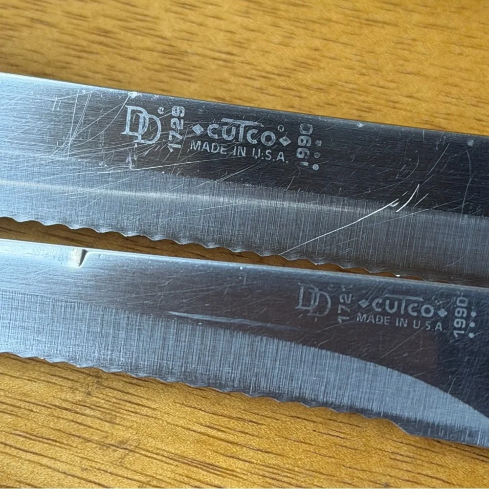 Cutco Knife set from 1989-90, 1721 1722 1723 1724 1725 & 1729 plus Island Block - Picture 5 of 17